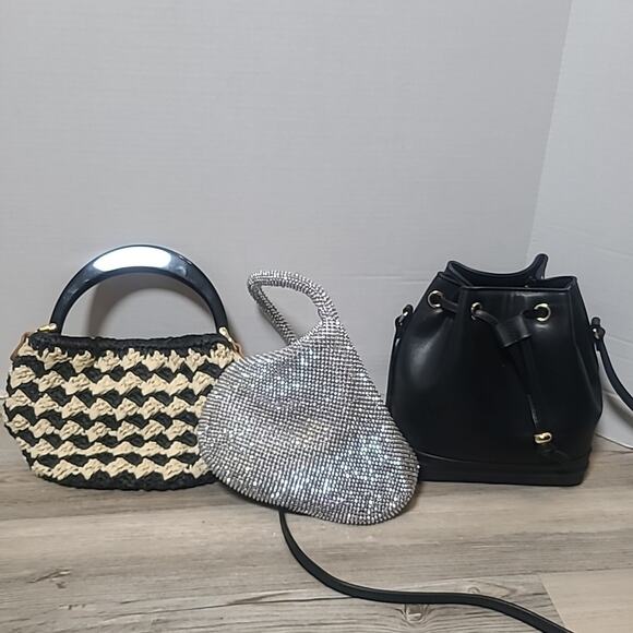 Lot Of 3 Purses Mixed Brands 1 Crossbody, Evening Clutch Never Used Free Ship